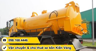 Bảng giá xe bồn vận chuyển hút nước thải tại TPHCM